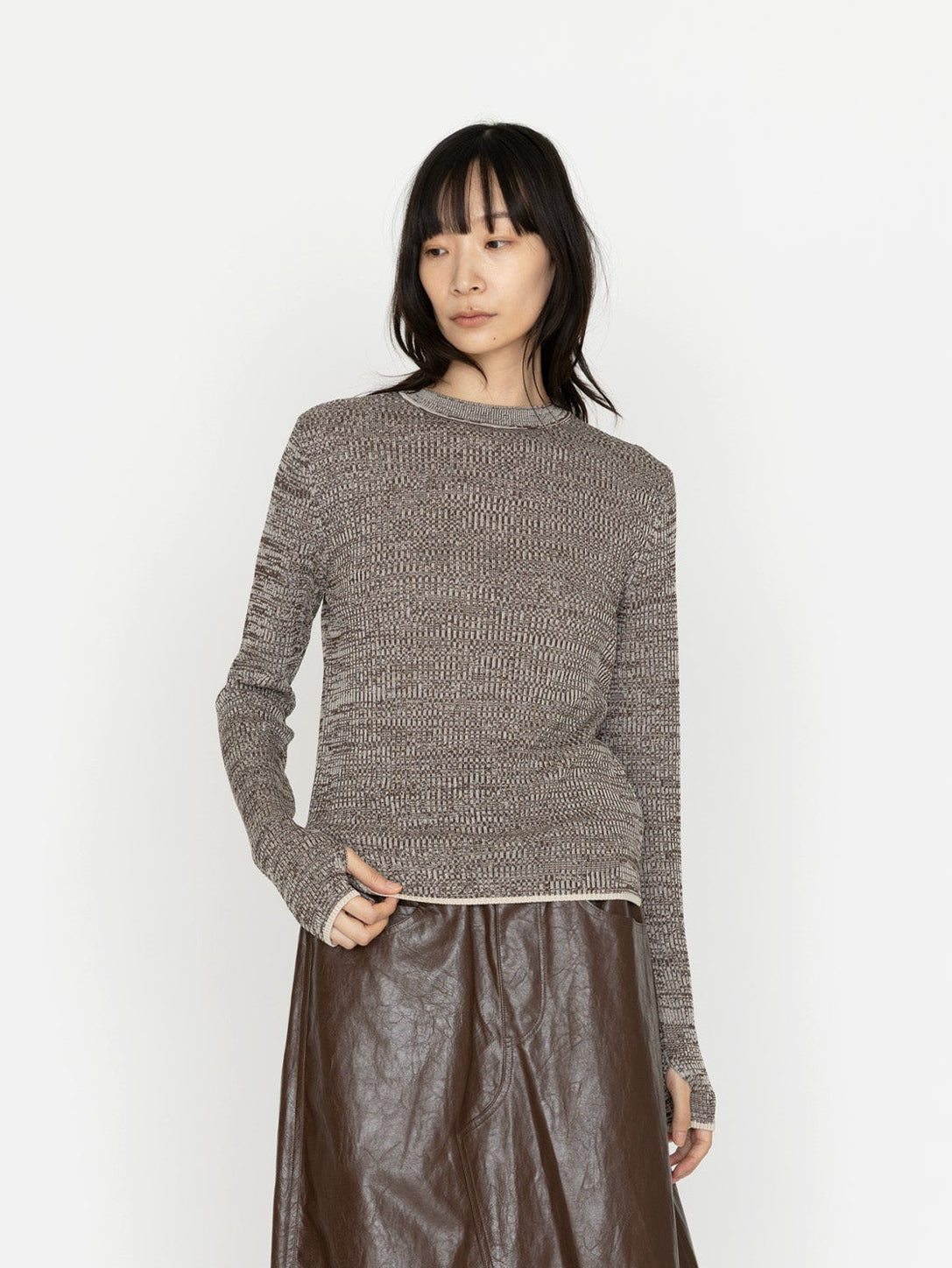 enrica | シルクハイゲージニットプルオーバー KNIT205