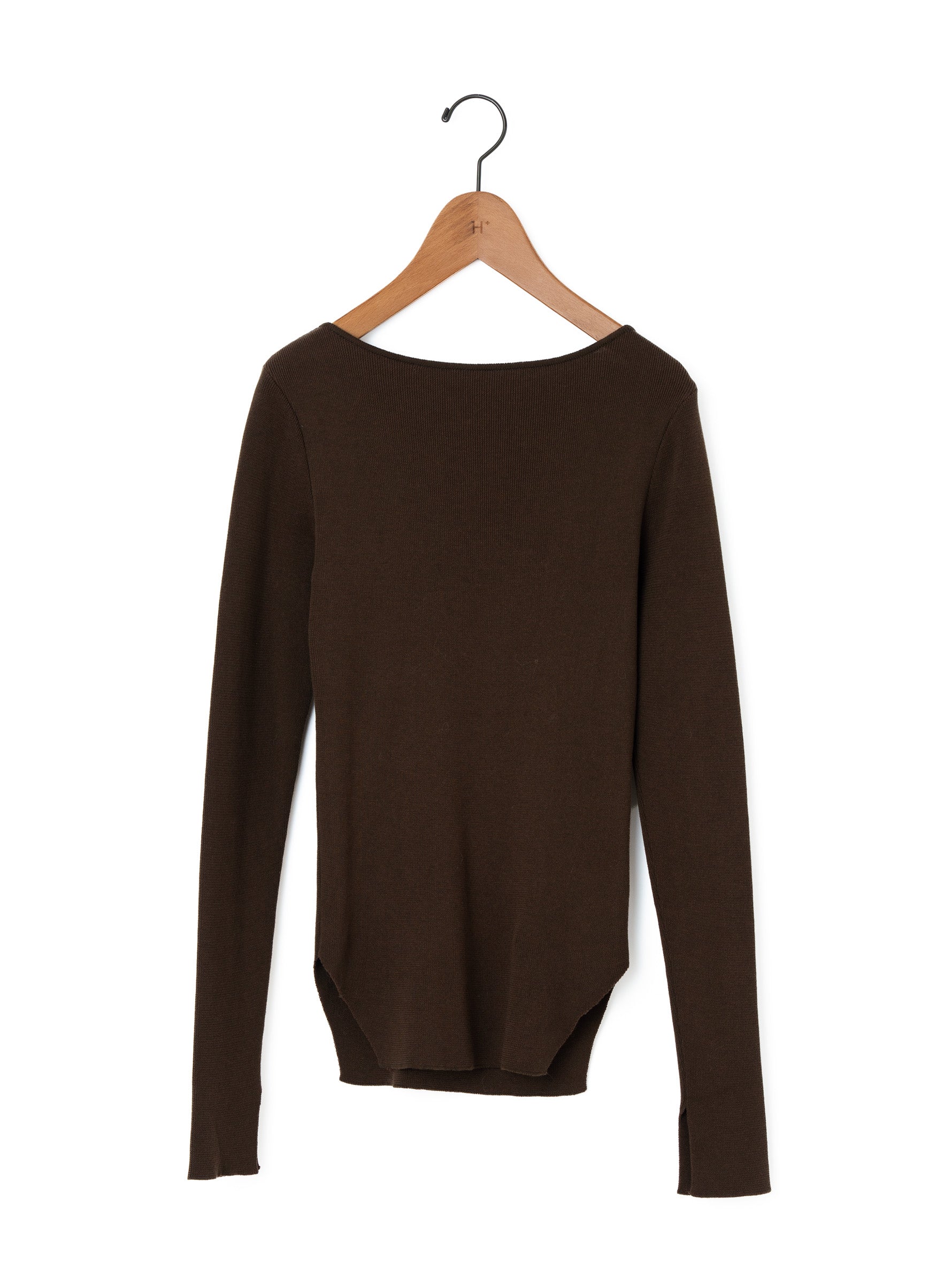 enrica | コットンリブプレーティングニット KNIT276