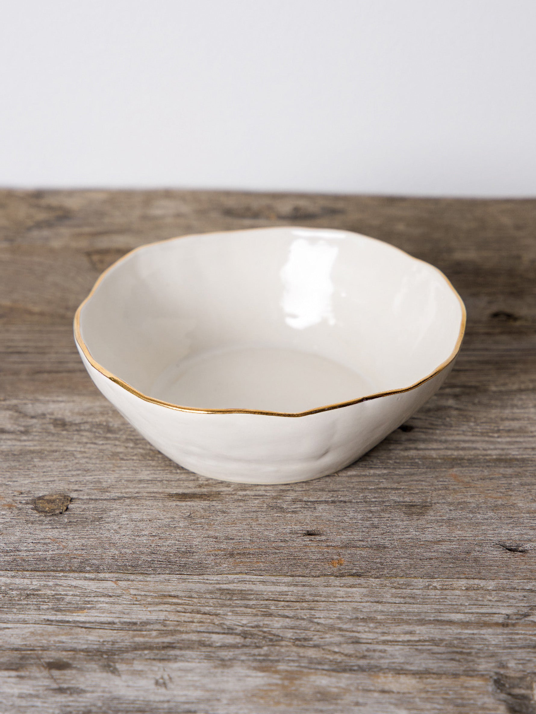 ucacoceramics | serie habiller Acai 乳白色×金彩アサイーボウル
