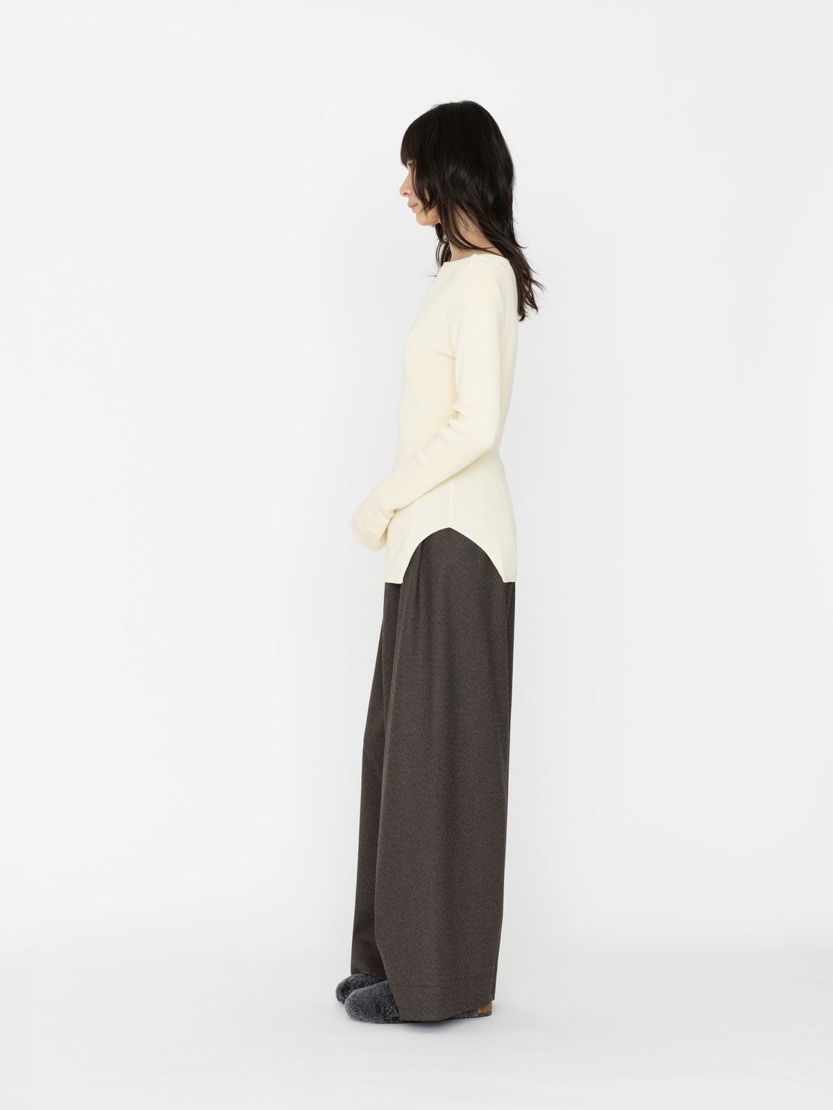enrica | コットンリブプレーティングニット KNIT276