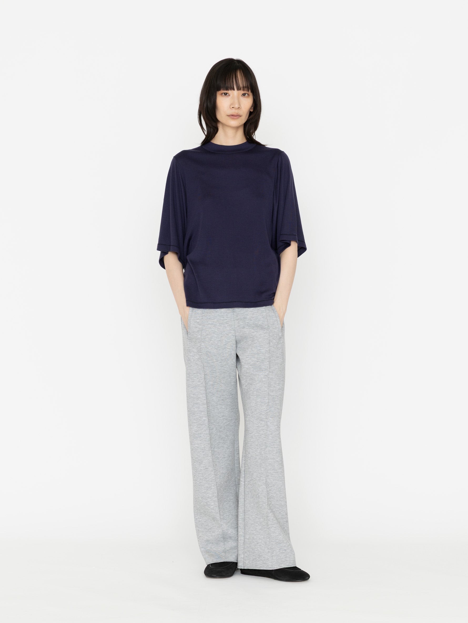 GGG | Comfort Super 140's Wooll Rib Crew Neck Short Sleeve T 02-01-1957