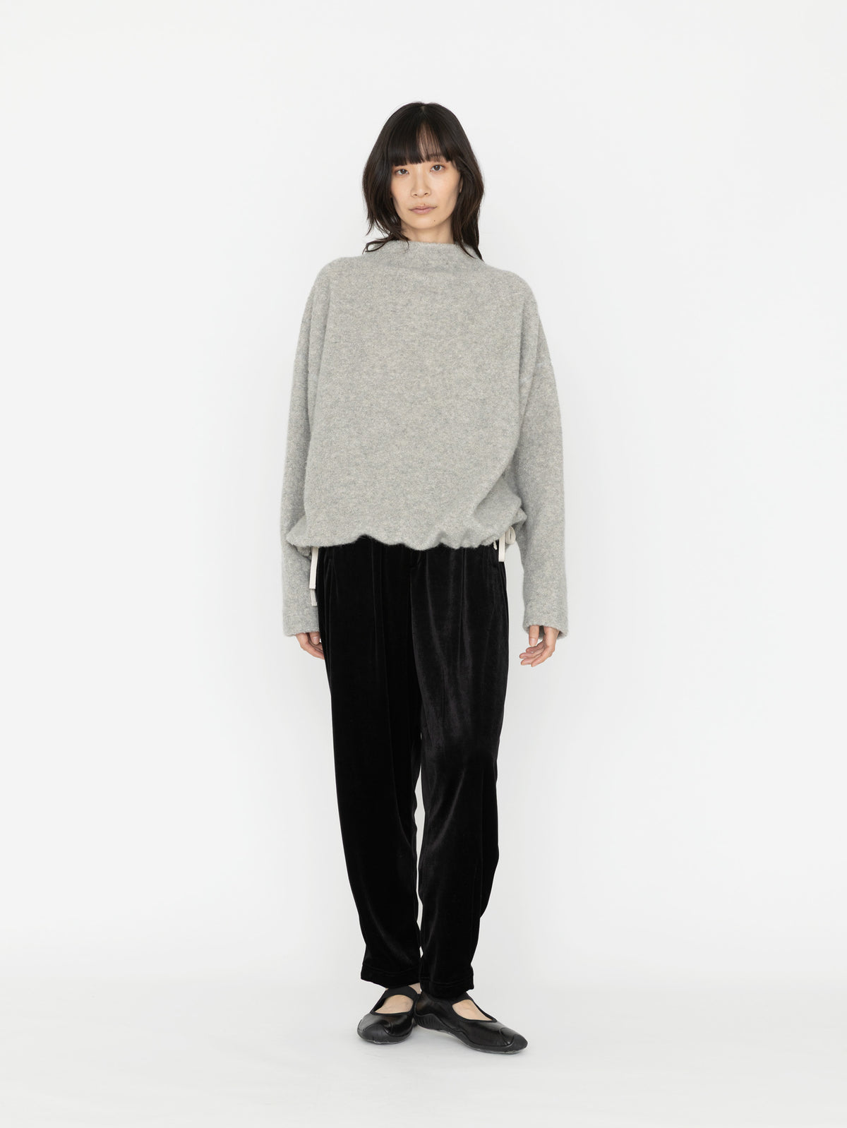kagure | Wool-Blend Borg Oversized Pullover GA26430-2011151