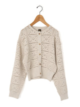 BATONER | グラッシー レース クルーネック カーディガン