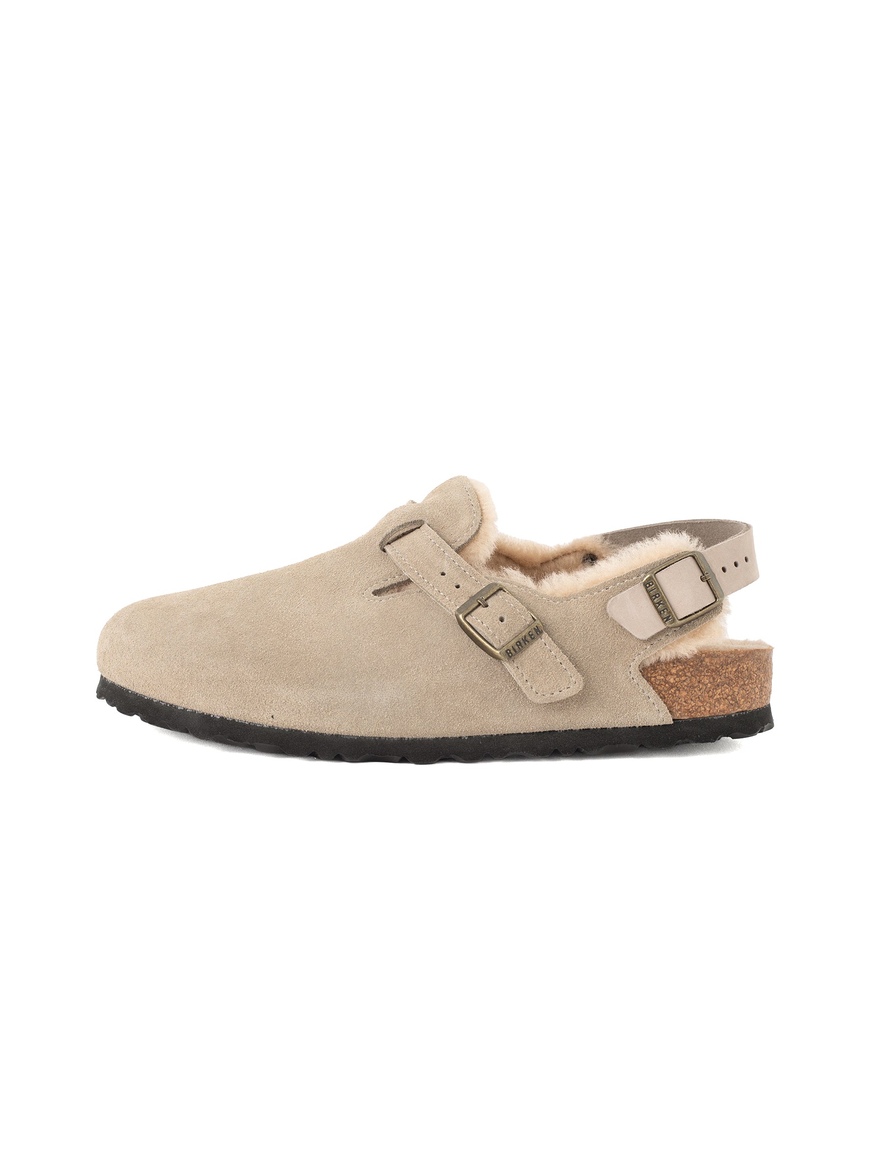 BIRKENSTOCK | トキオシアリングスエードファーサンダル Tokio Shearling LEVE Taupe LAF 1028349