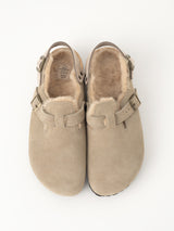 BIRKENSTOCK | トキオシアリングスエードファーサンダル Tokio Shearling LEVE Taupe LAF 1028349