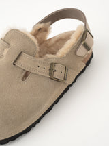 BIRKENSTOCK | トキオシアリングスエードファーサンダル Tokio Shearling LEVE Taupe LAF 1028349