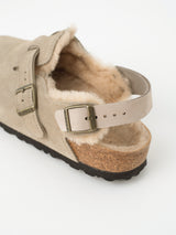 BIRKENSTOCK | トキオシアリングスエードファーサンダル Tokio Shearling LEVE Taupe LAF 1028349