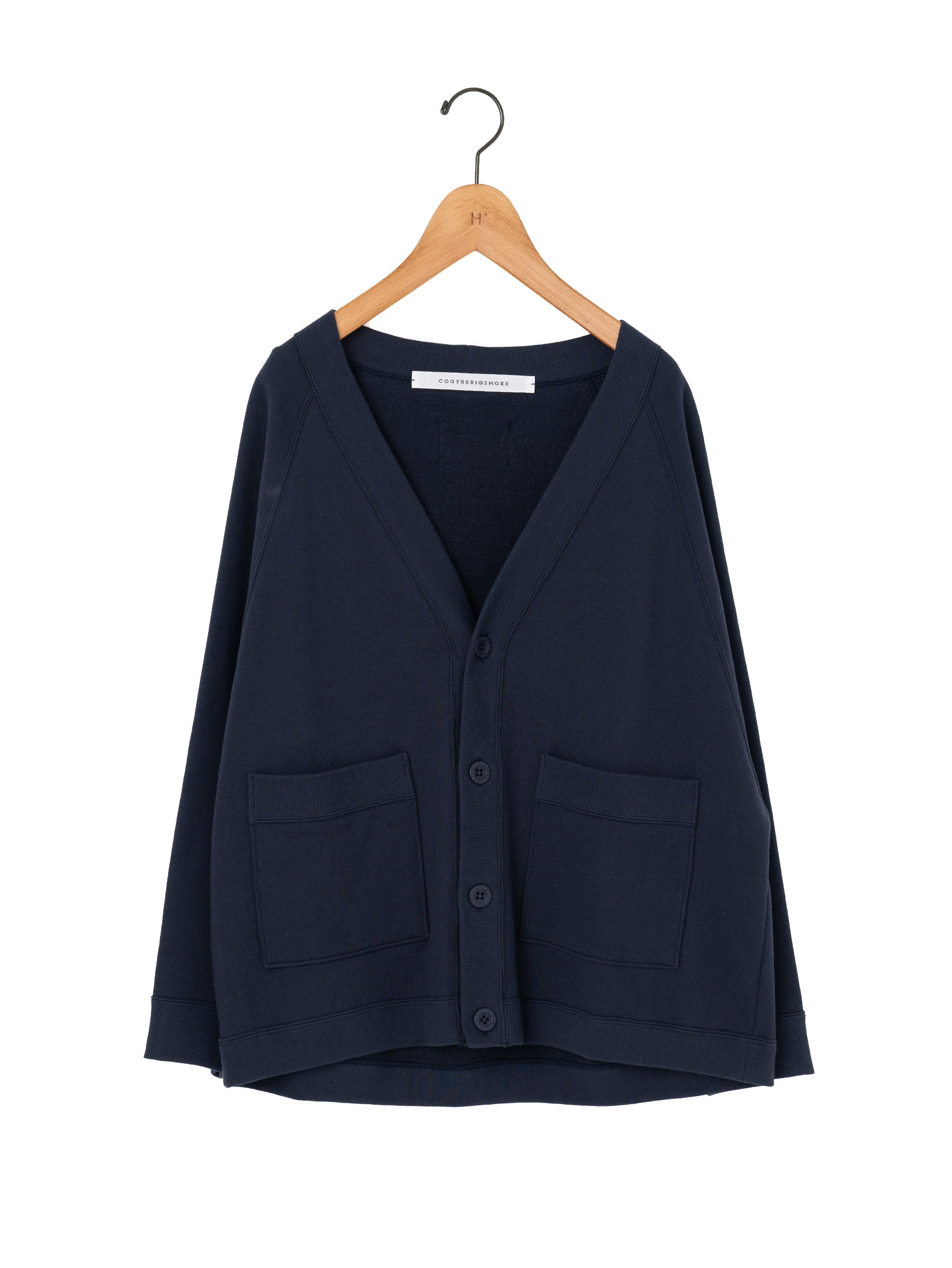 コグザビッグスモーク ニットカーディガン GAIL CARDIGAN 黒 COGTHEBIGSMOKE（コグ ザ ビッグスモーク） カーディガン