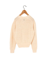 BATONER | ウォッシュド ハイカウント リネン Vネック カーディガン