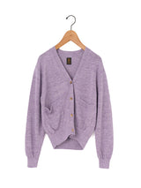 BATONER | ウォッシュド ハイカウント リネン Vネック カーディガン