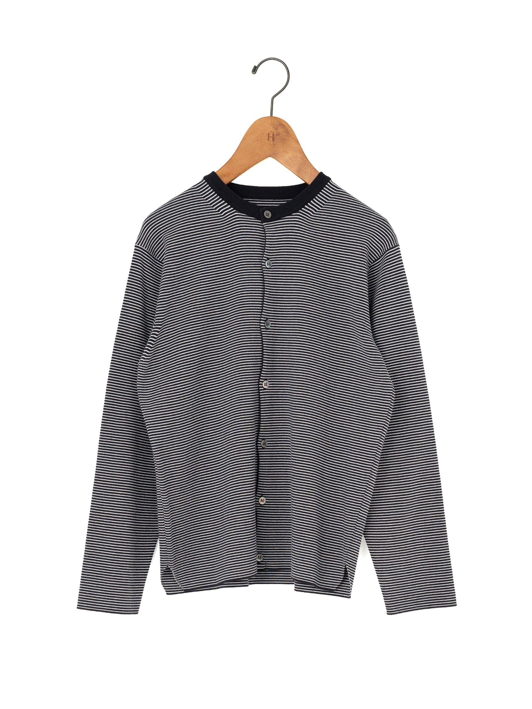 BATONER | 32G SMOOTH KNIT CREW NECK CARDIGANBN-SE-002