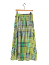 O'NEIL OF DUBLIN | TARTAN GATHER FLARED SKIRT805