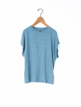 BATONER | NORMANDY LINEN CAP SLEEVE T-SHIRT BN-26SL-054