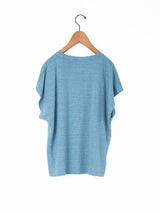 BATONER | NORMANDY LINEN CAP SLEEVE T-SHIRT BN-26SL-054