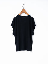 BATONER | NORMANDY LINEN CAP SLEEVE T-SHIRT BN-26SL-054