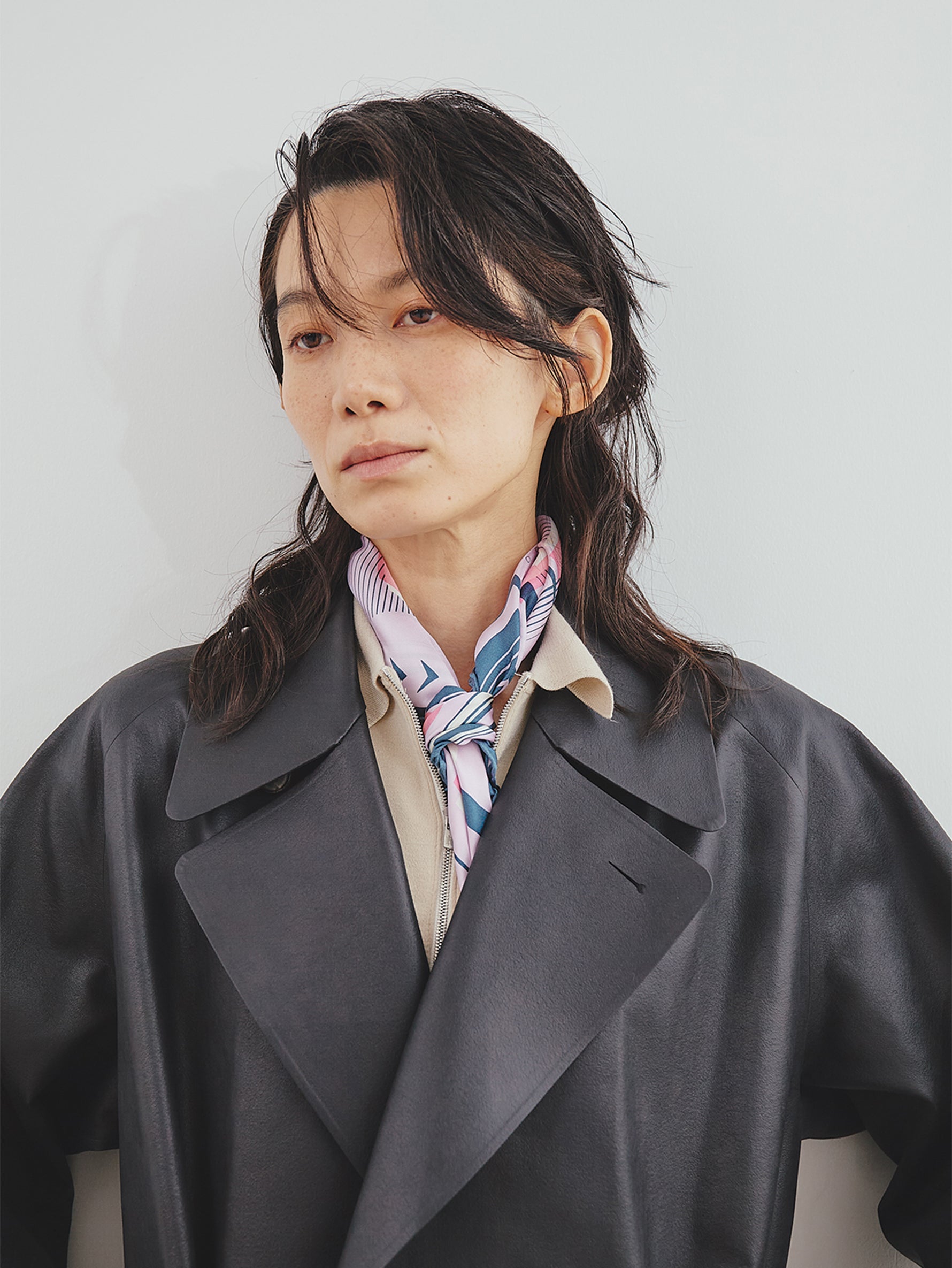manipuri | <ウールシルクストールヘリンボーン織120>ポスター