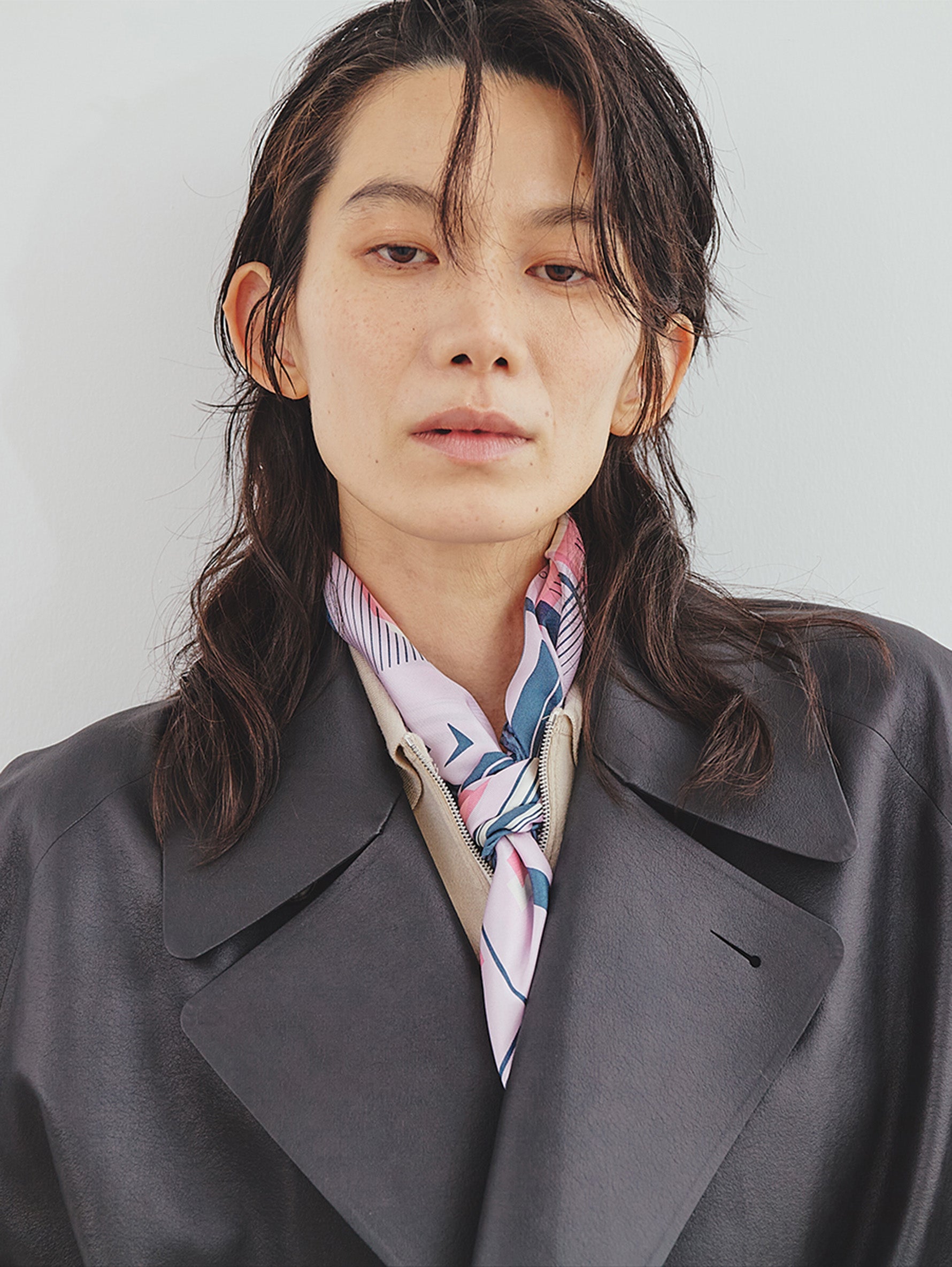 manipuri | <ウールシルクストールヘリンボーン織120>ポスター