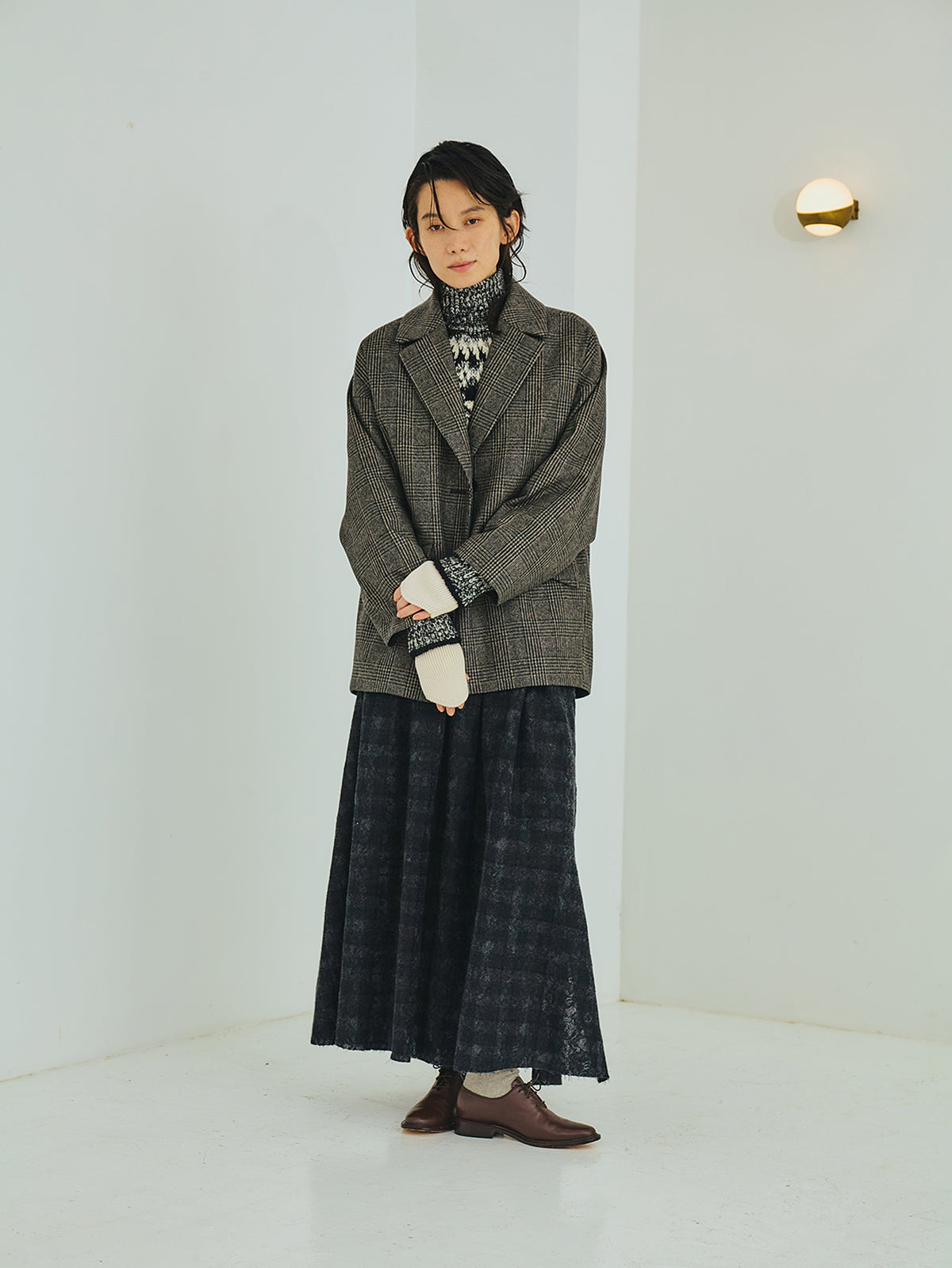 TICCA | チェックジャケコート TBEA-521 grey check(別注商品)