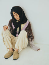 ASAUCE MELER | シームレス トライアングル カシミヤニットストール AM25F-ST205