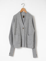 BATONER | カシミヤフォックスショールカラーカーディガン