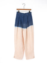 enrica | インディゴ染めリネンデニムパンツ