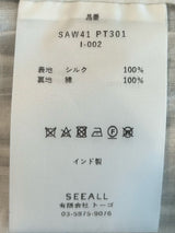 SEEALL | シルクストライプジョッパーズパンツ
