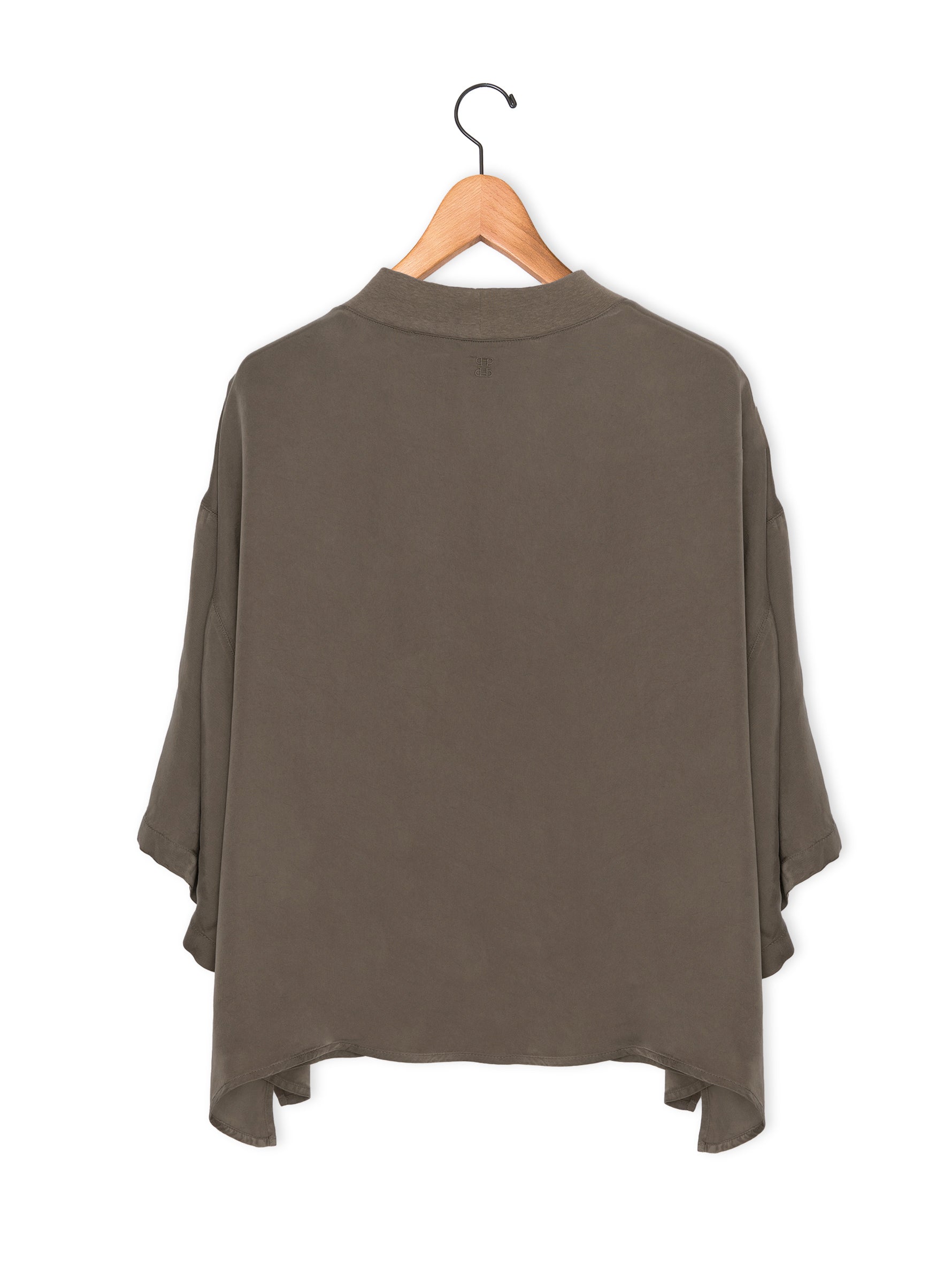 TICCA |キュプラフィブリルTシャツブラウス TBFA-153 / white , beige , khaki(色別注)