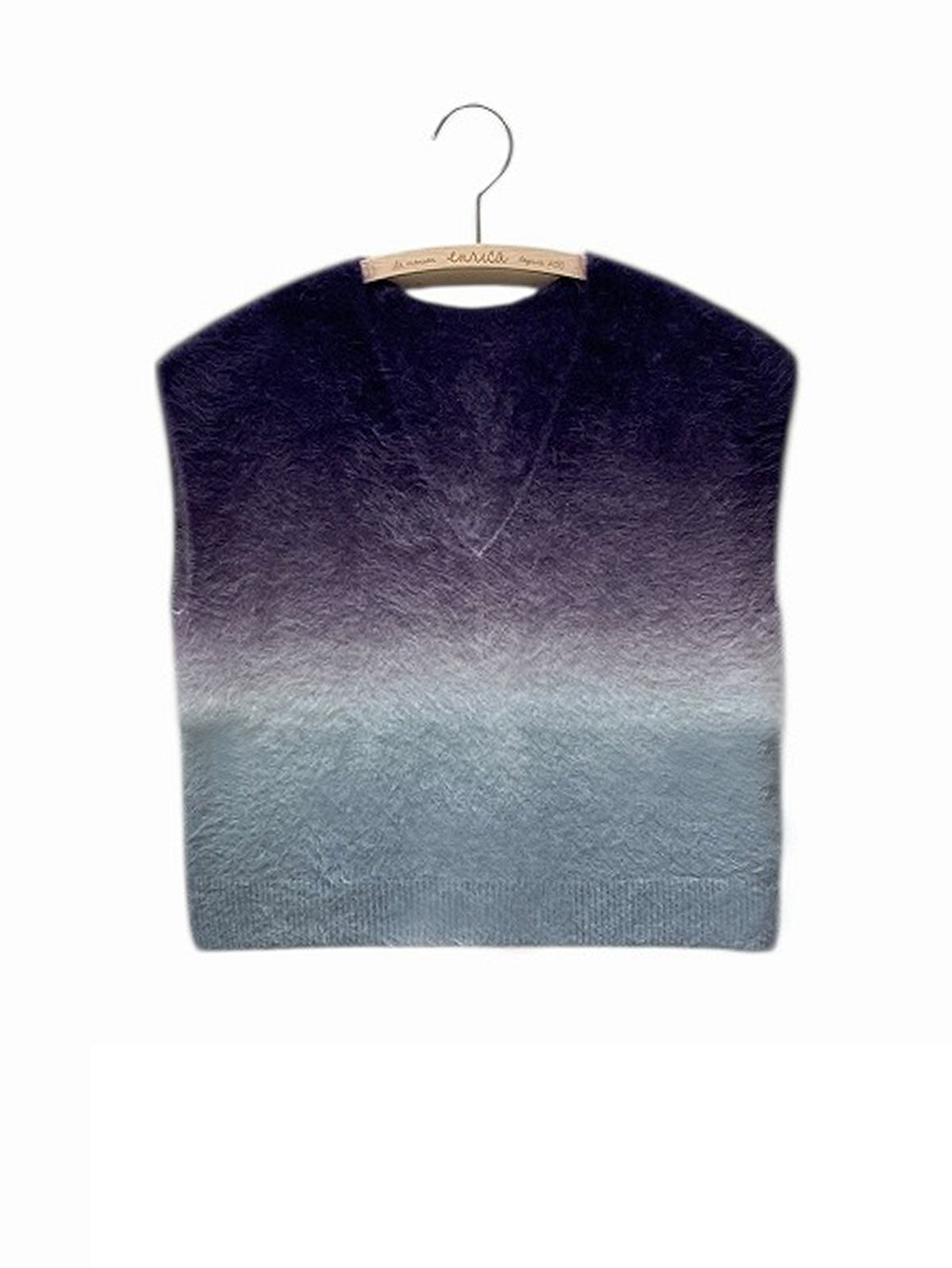 enrica | カシミヤシャギーグラデーションVネックニットベスト KNIT149-1