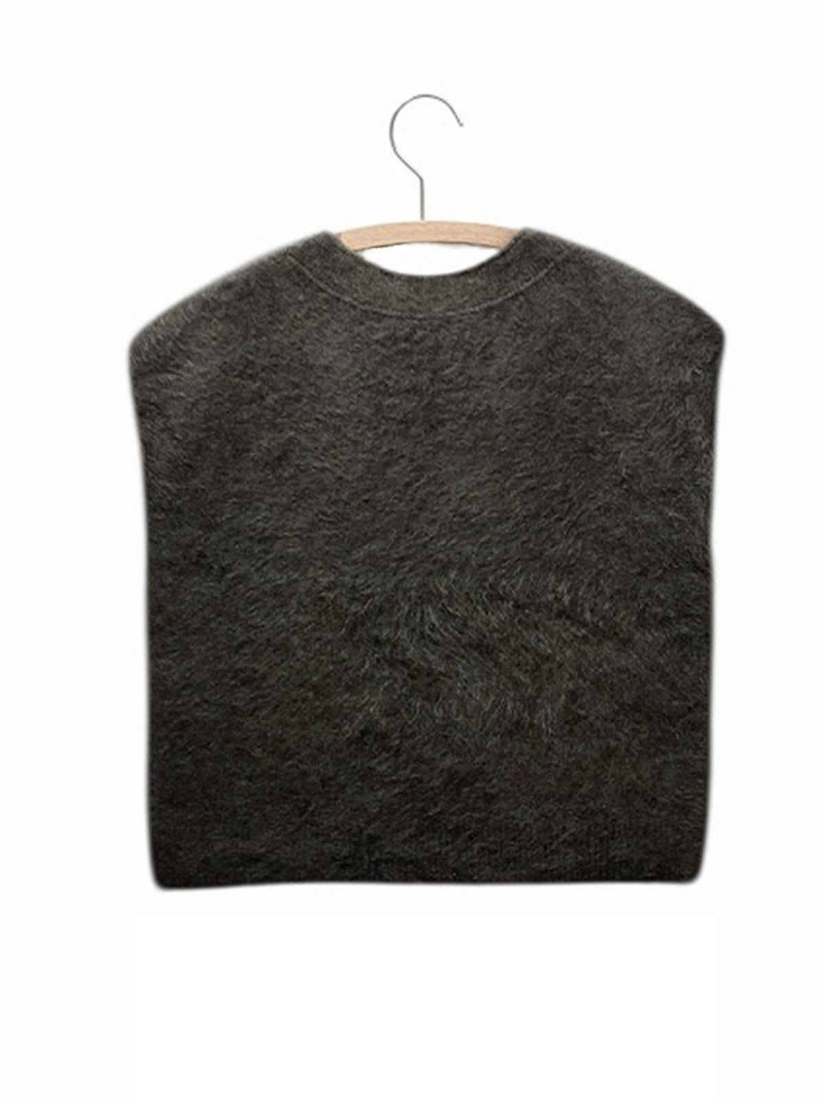 enrica | カシミヤシャギーVネックニットベスト KNIT149