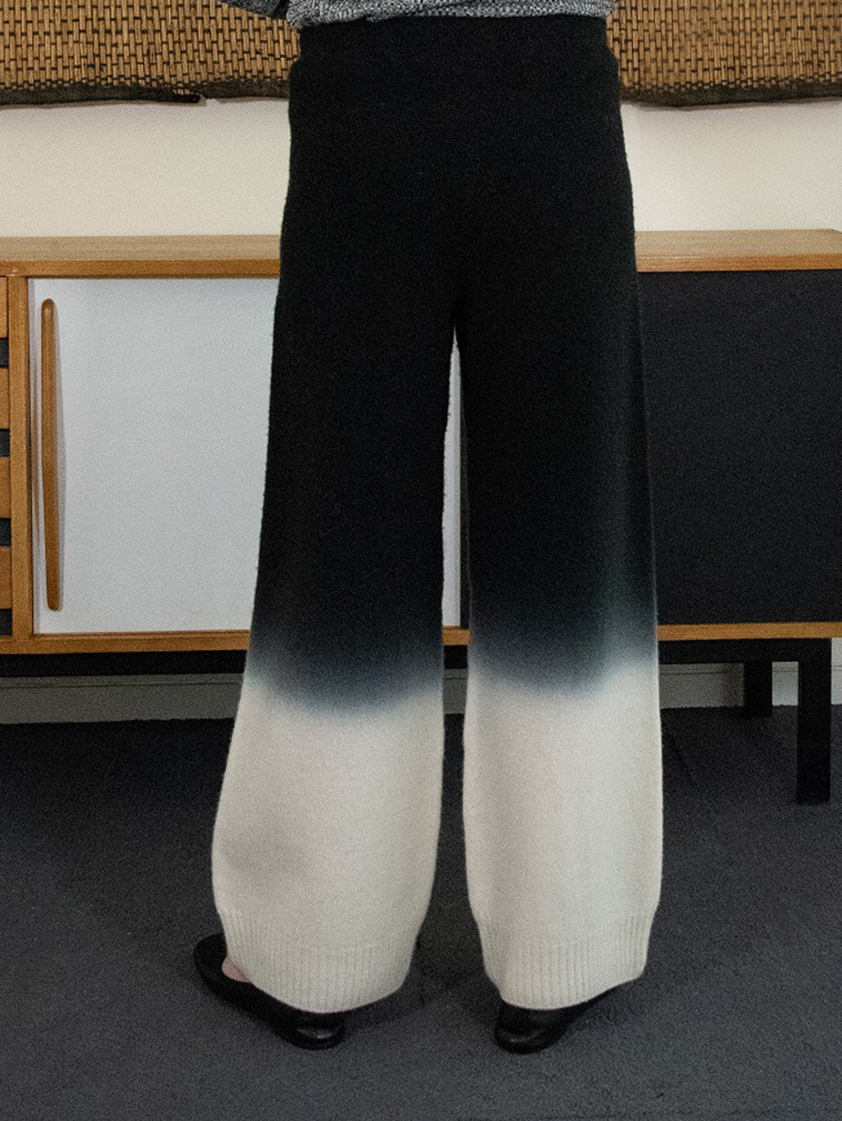 enrica | 天竺編みウールニットパンツ KNIT285