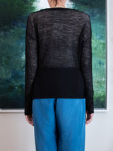 enrica | 細番手ウール Vネックカーディガン KNIT 268