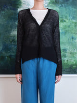 enrica | 細番手ウール Vネックカーディガン KNIT 268