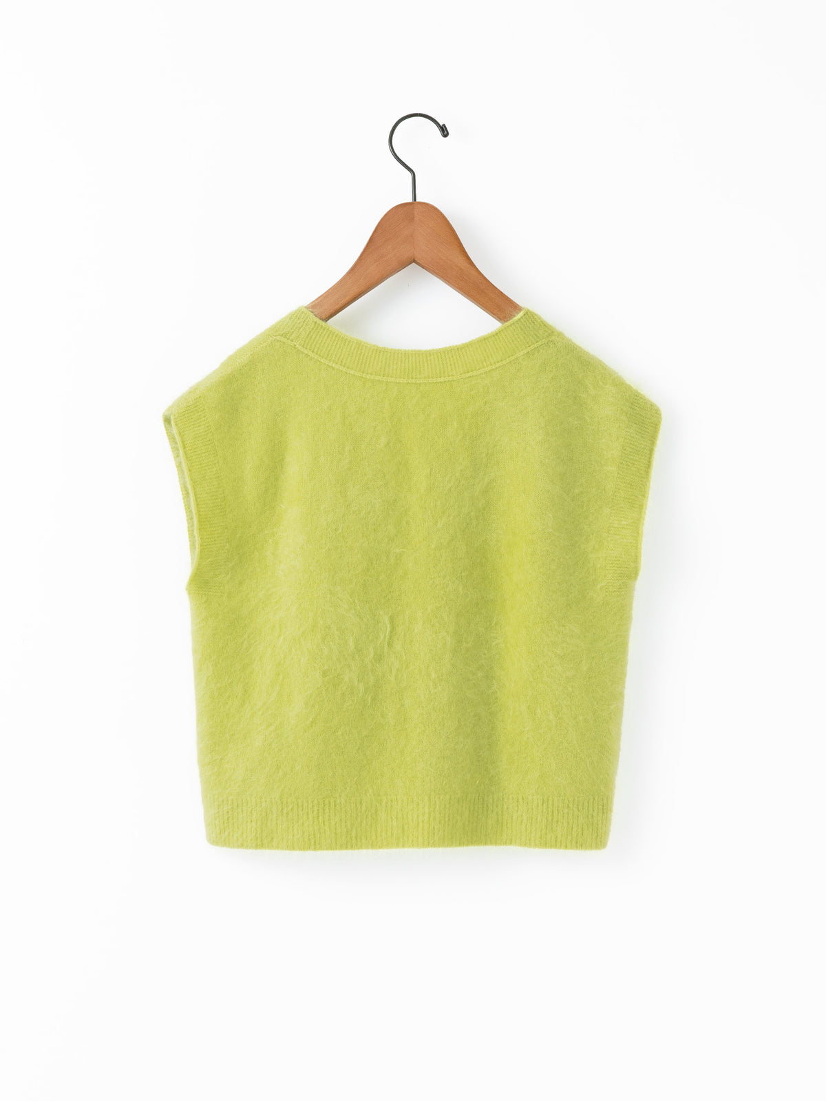enrica | カシミヤシャギーVネックニットベスト KNIT149
