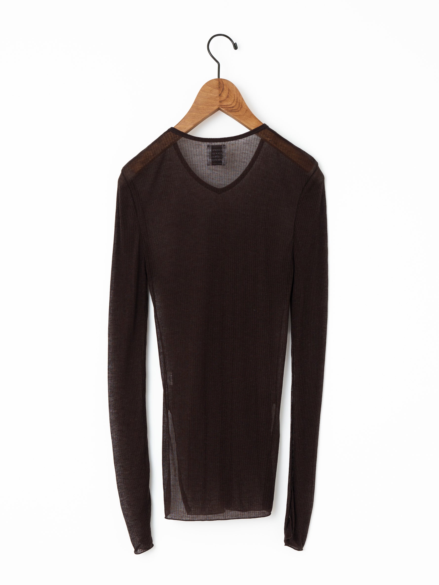 GGG | Side Slit V Neck Long Sleeve T 02-01-1963