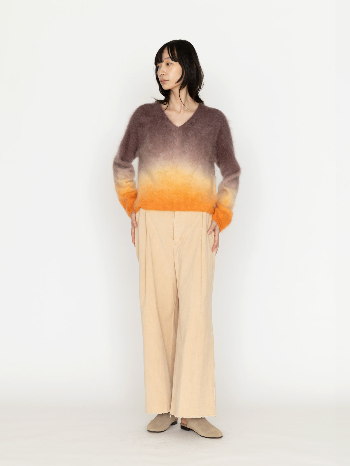 enrica | カシミヤシャギーグラデーションニット KNIT275-1
