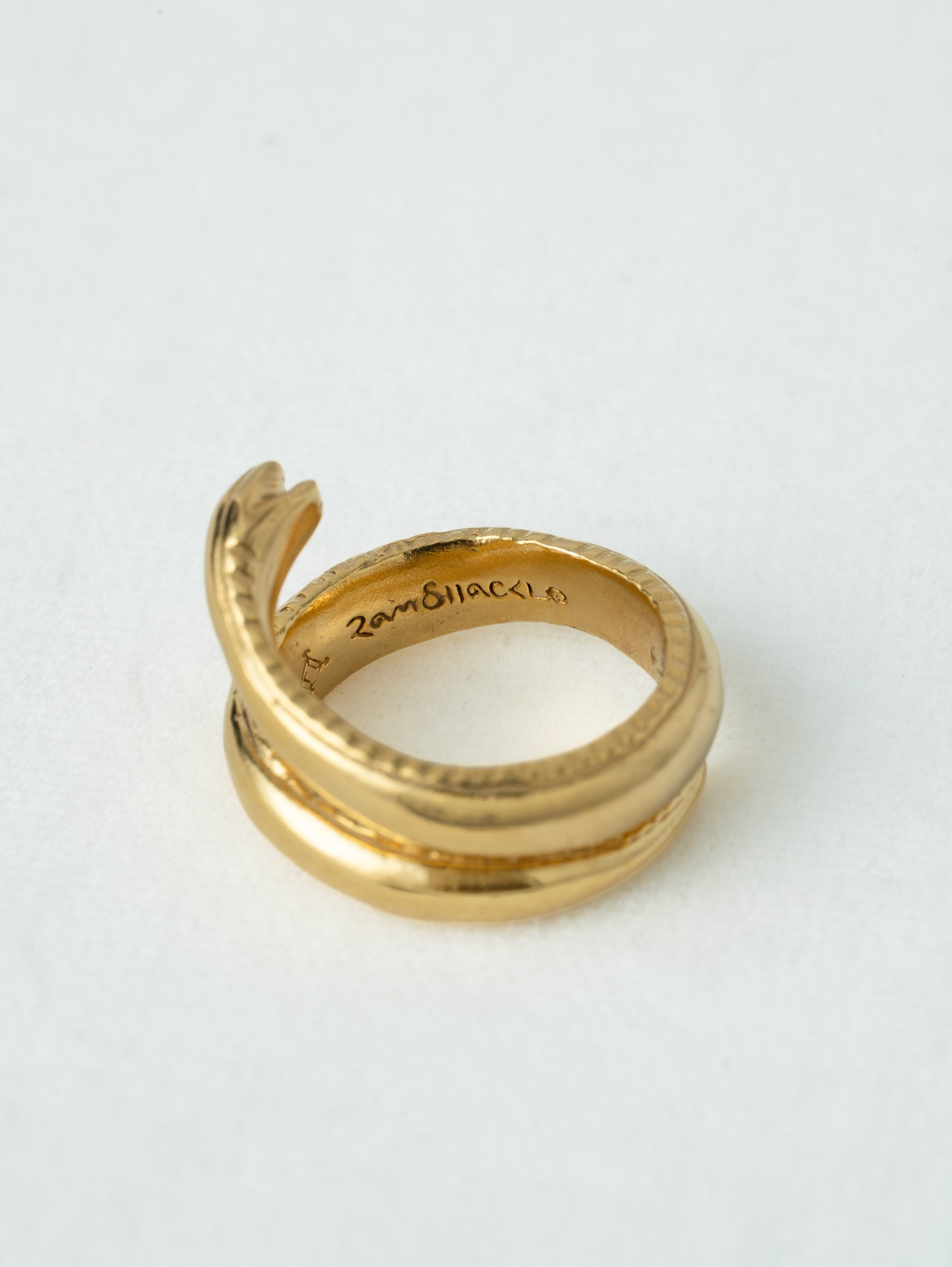 RAMSHACKLE | SNAKE PATTERN WINDING RING_GD P00000UQ-GD