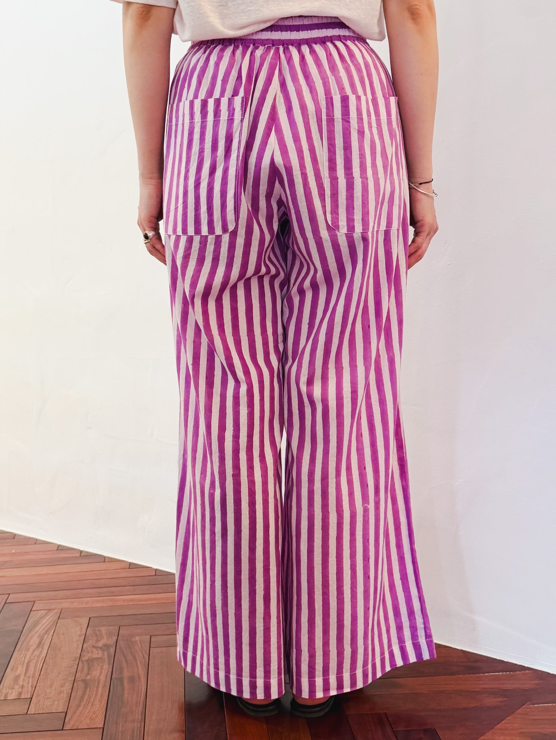 H.A.O | Block Print Wide Pants S24PT001