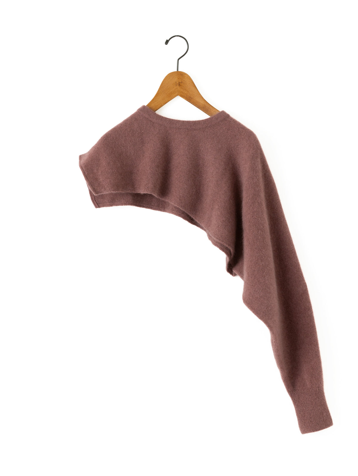 enrica | チャイニーズラクーン混片袖スリーブマフラー KNIT296