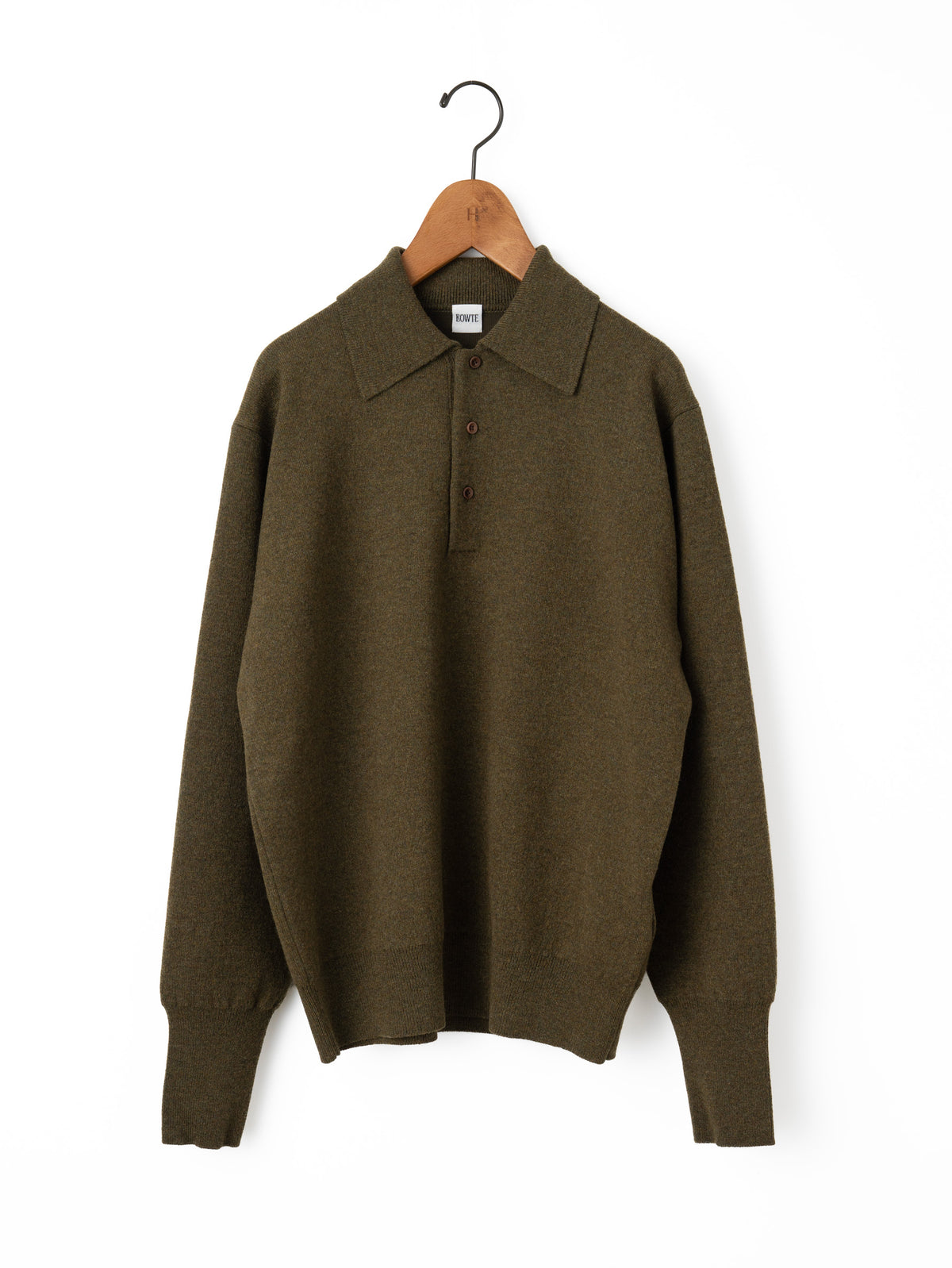 BOWTE | WOOL CASHMERE MELANGE POLO KNIT 262-03-0004