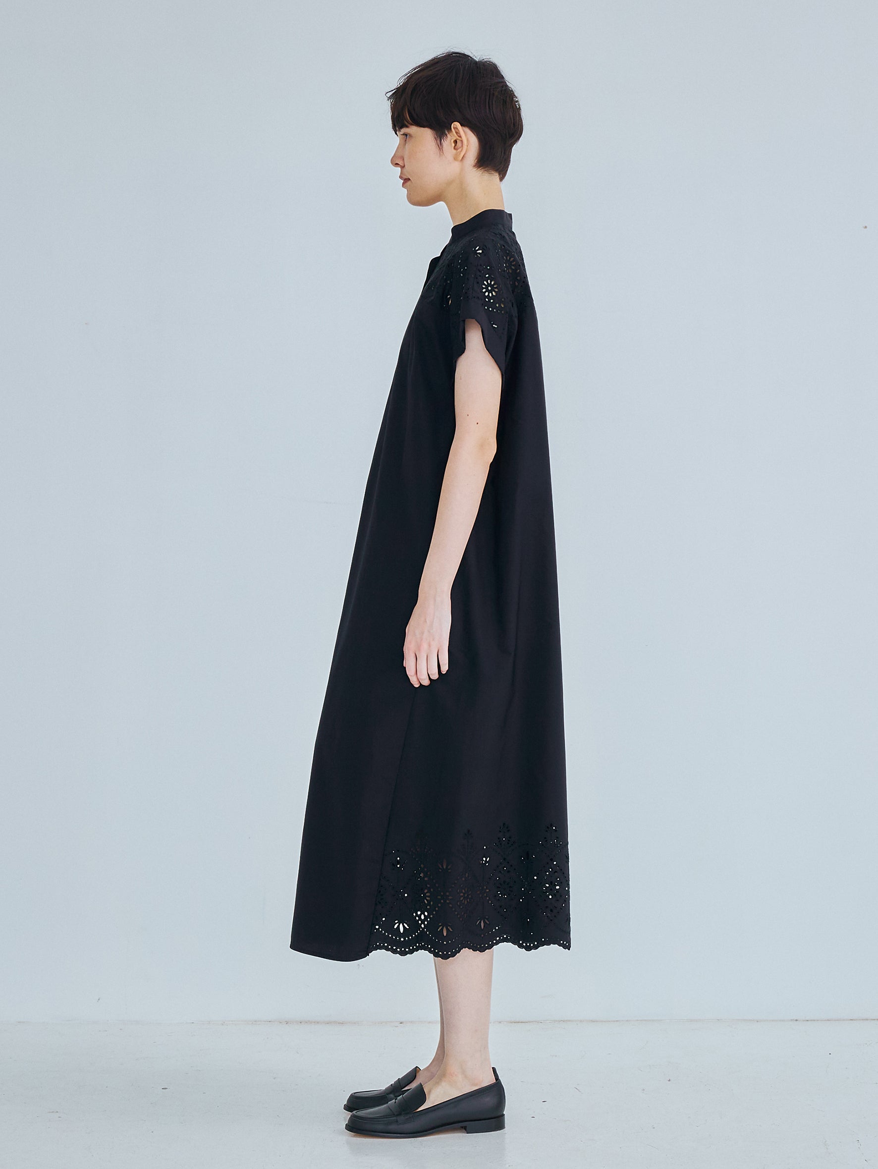 TICCA |TBFS-123 レースフレンチワンピース / navy , khaki(色別注)