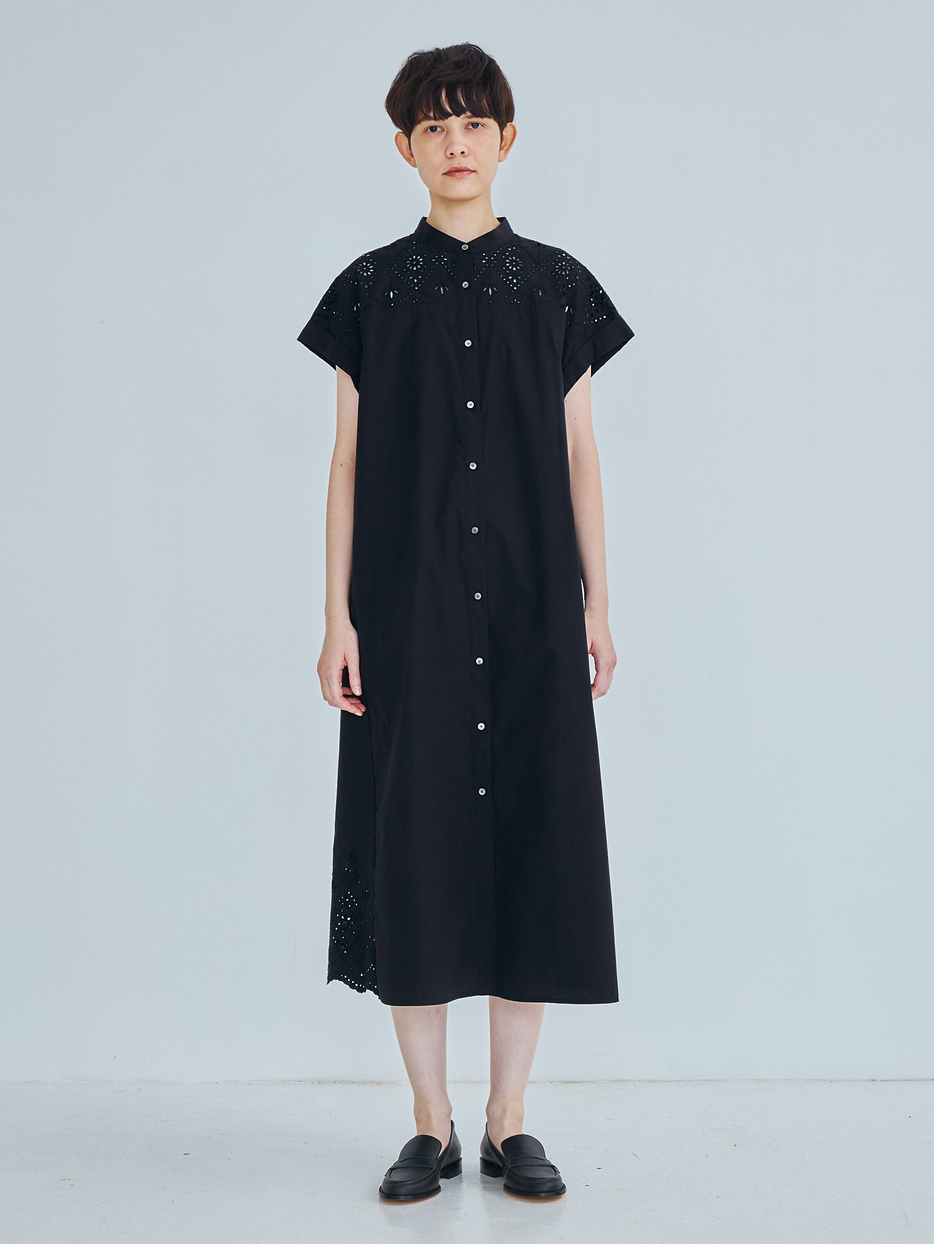TICCA |TBFS-123 レースフレンチワンピース / navy , khaki(色別注)