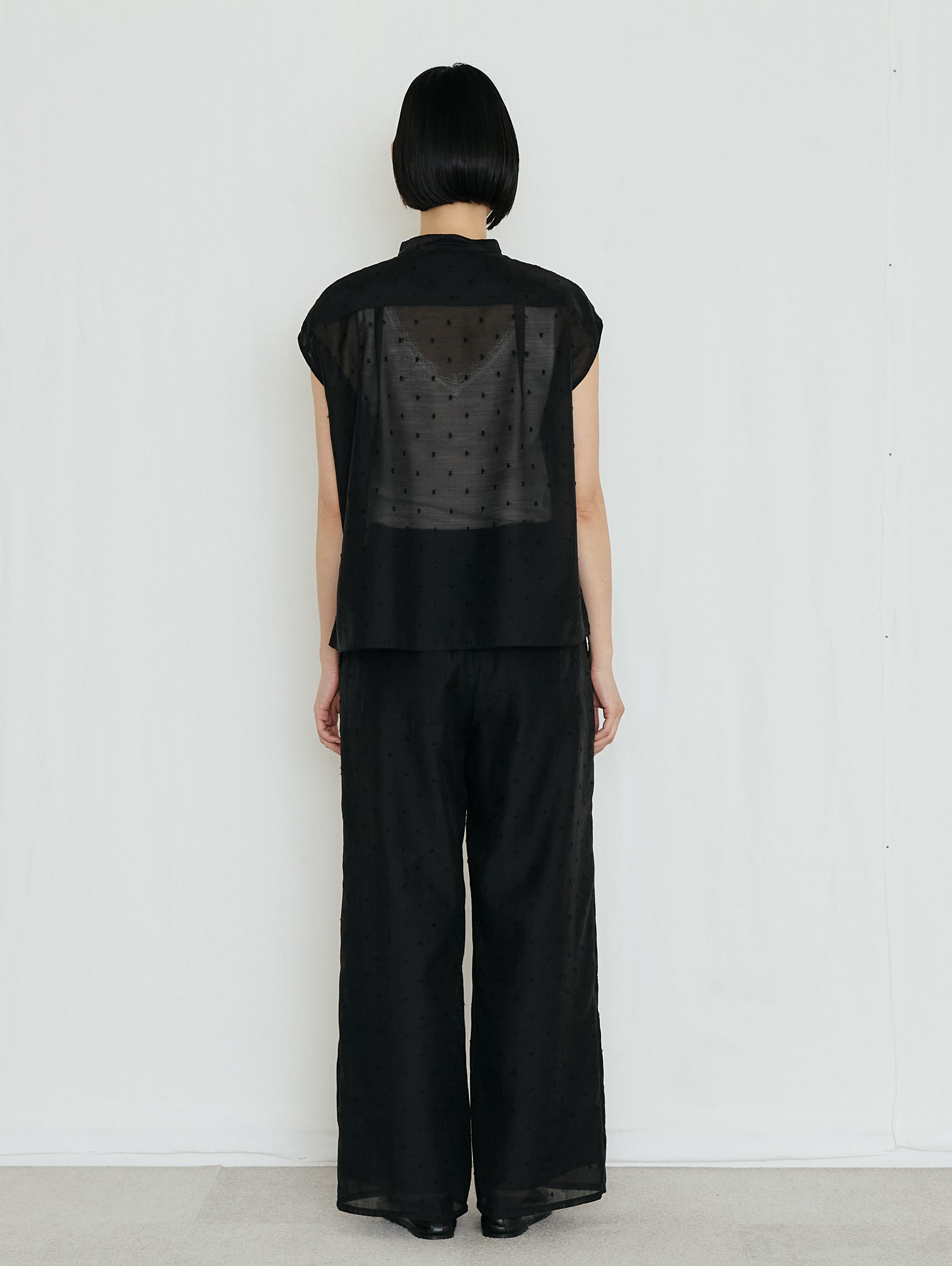 TICCA | ドットエンブロイダリーフレンチシャツ TBFS-441