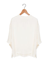 TICCA | TBFS-104 キュプラフィブリルTシャツブラウス / white , beige , khaki(色別注)