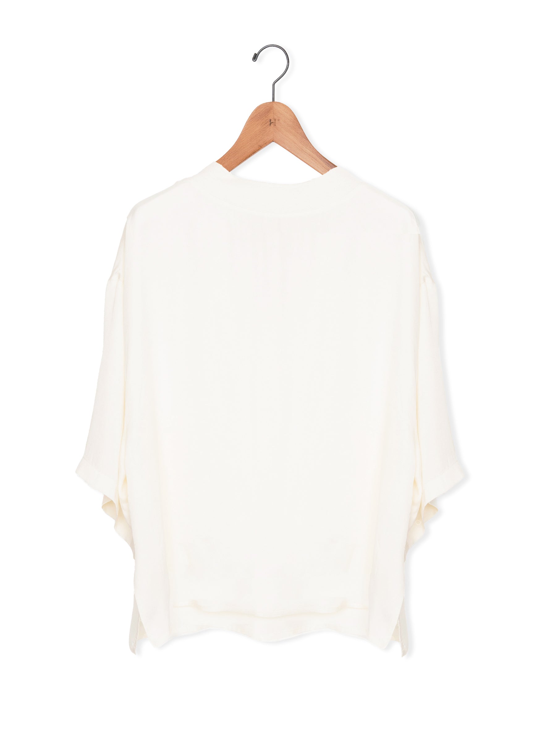 TICCA |キュプラフィブリルTシャツブラウス TBFA-153 / white , beige , khaki(色別注)
