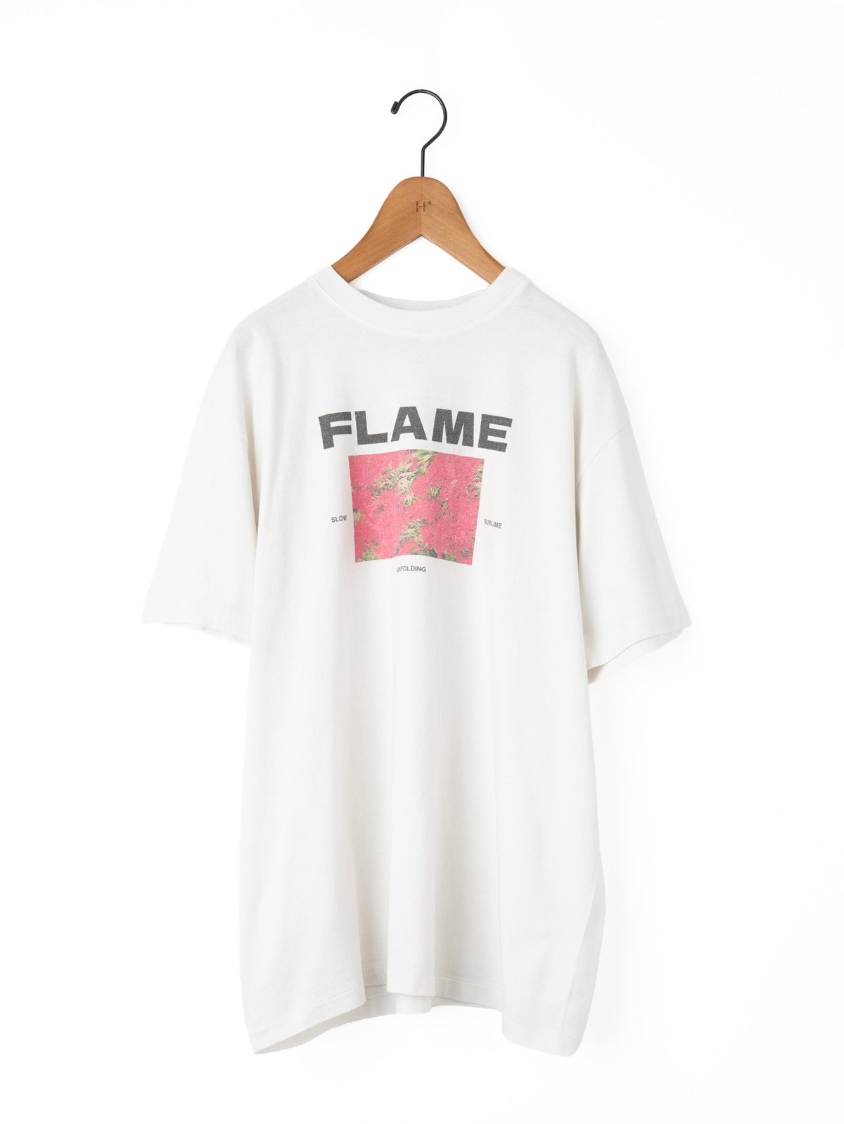 KURO | 17/-ROUND SHAPE DYED TEE "Flame" 964326