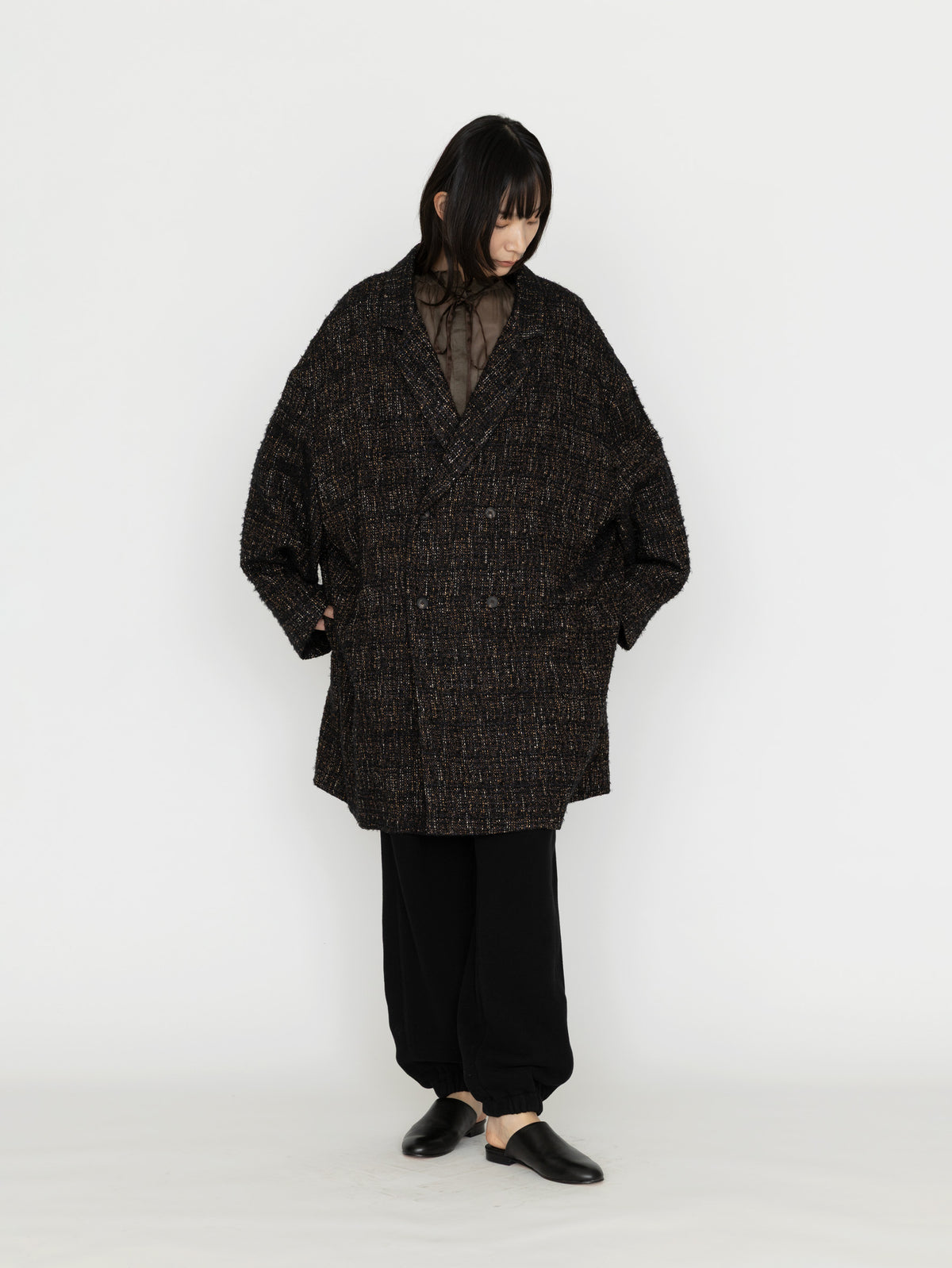 SEEALL |EXTRA OVERSIZED HALF COAT SAU61 CT182