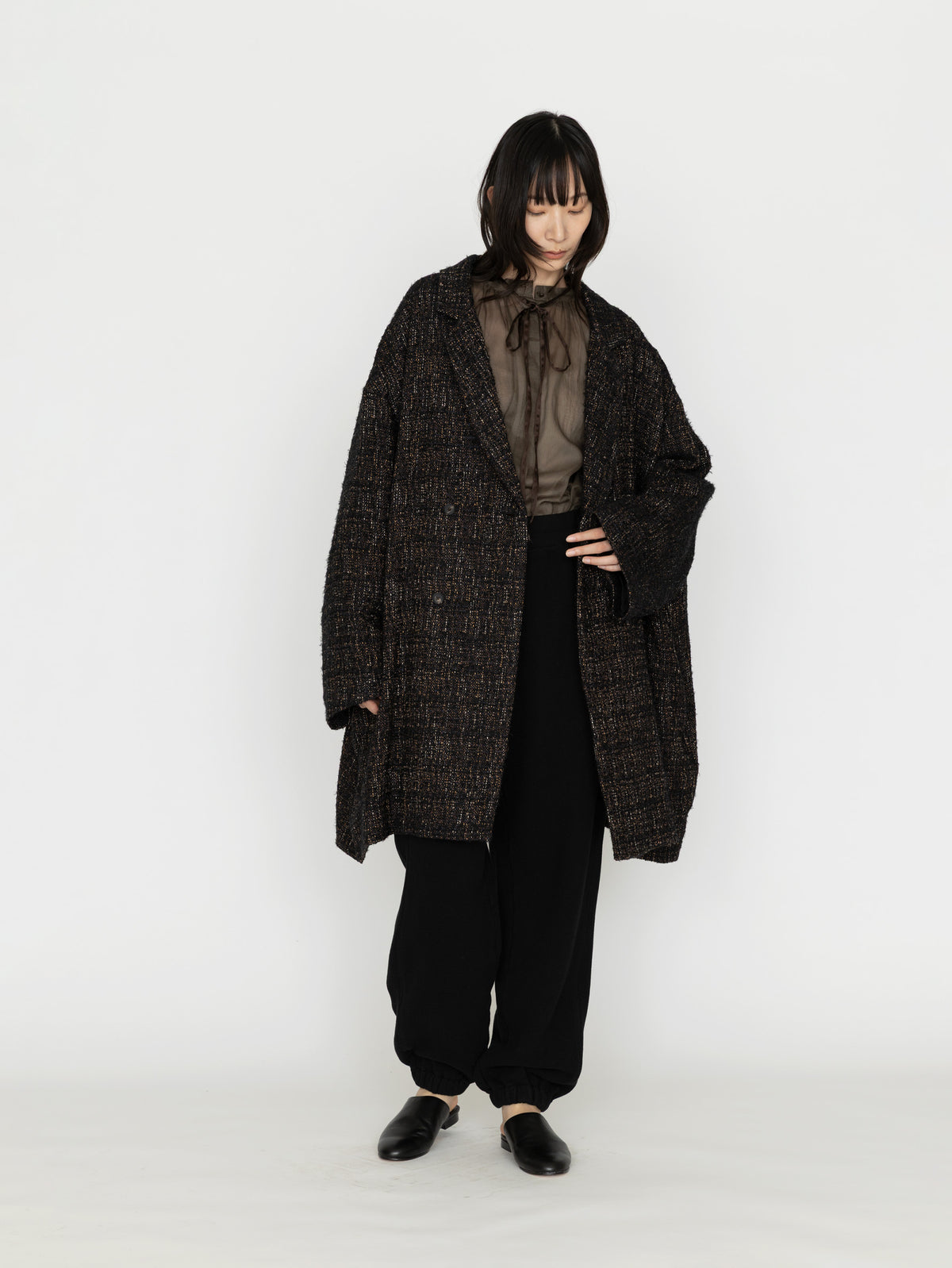 SEEALL |EXTRA OVERSIZED HALF COAT SAU61 CT182