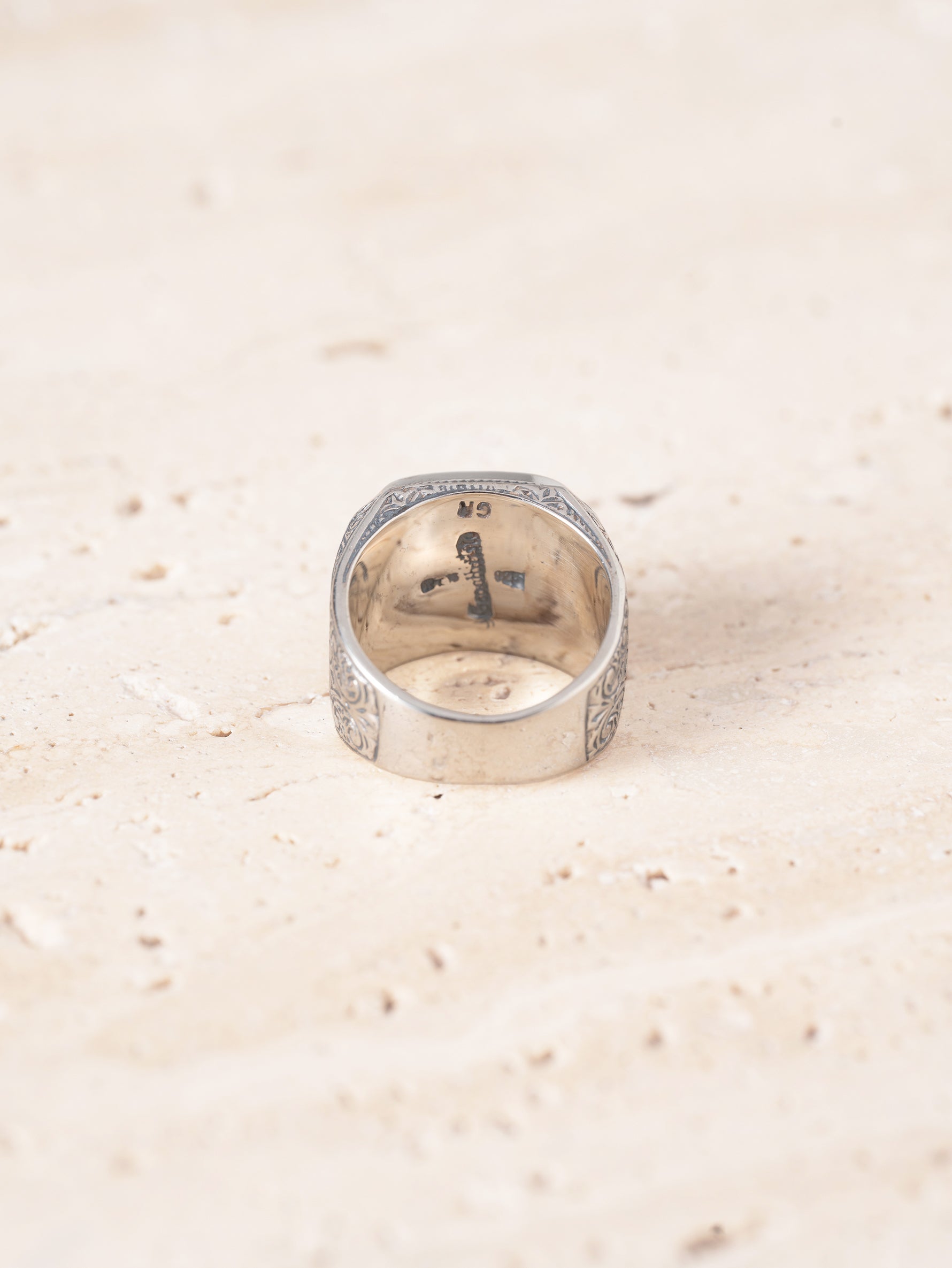 GEROCHRISTO | Silver Ring 925 with Green Agate 2965