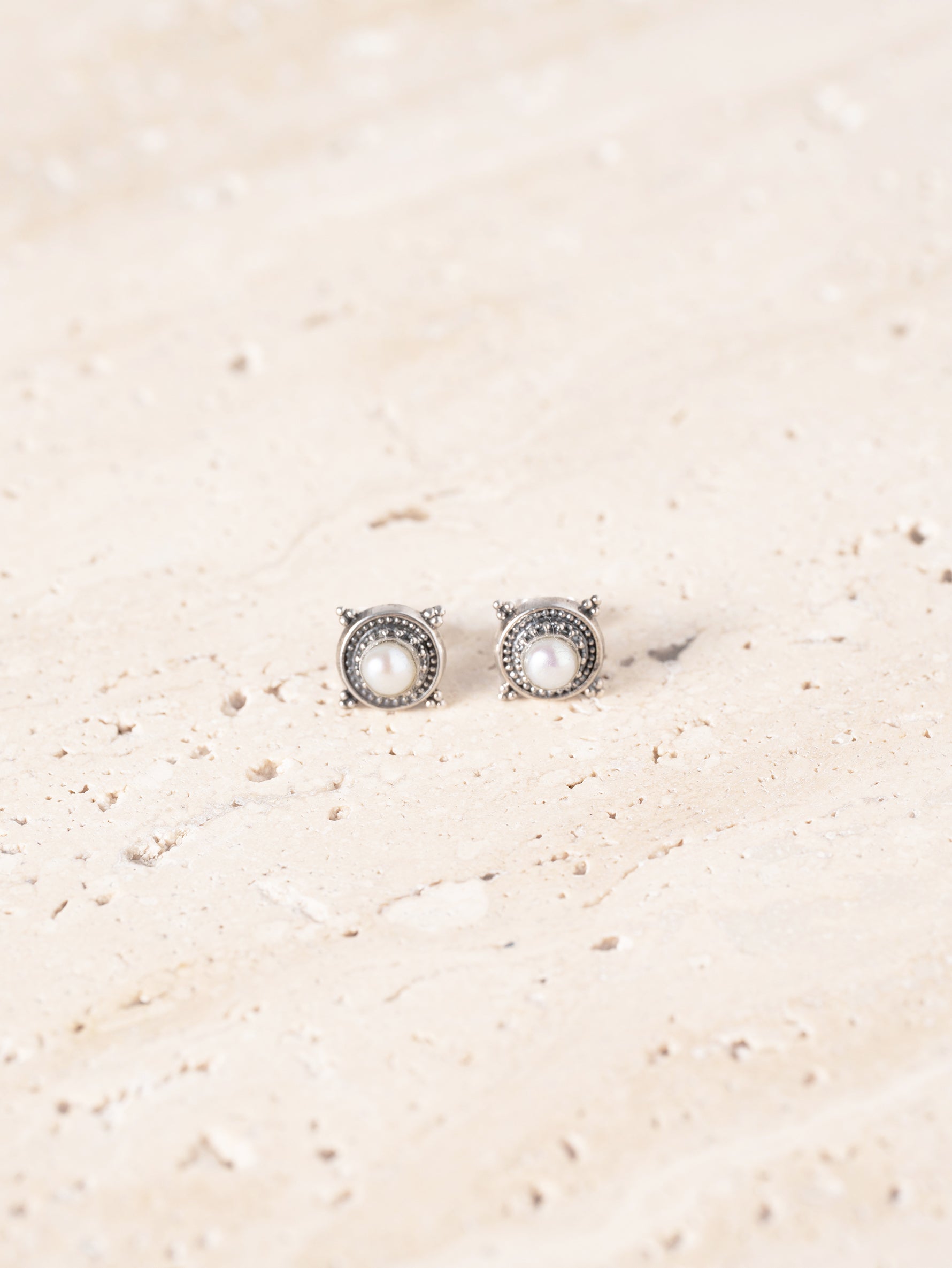 GEROCHRISTO | Silver Earrings 925 with Pearl 1392