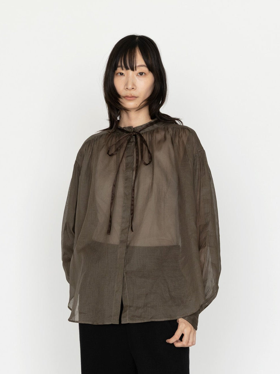 enrica | コットンオーガンジーブラウス H+HELIOTROPE色別注 BLOUSE163